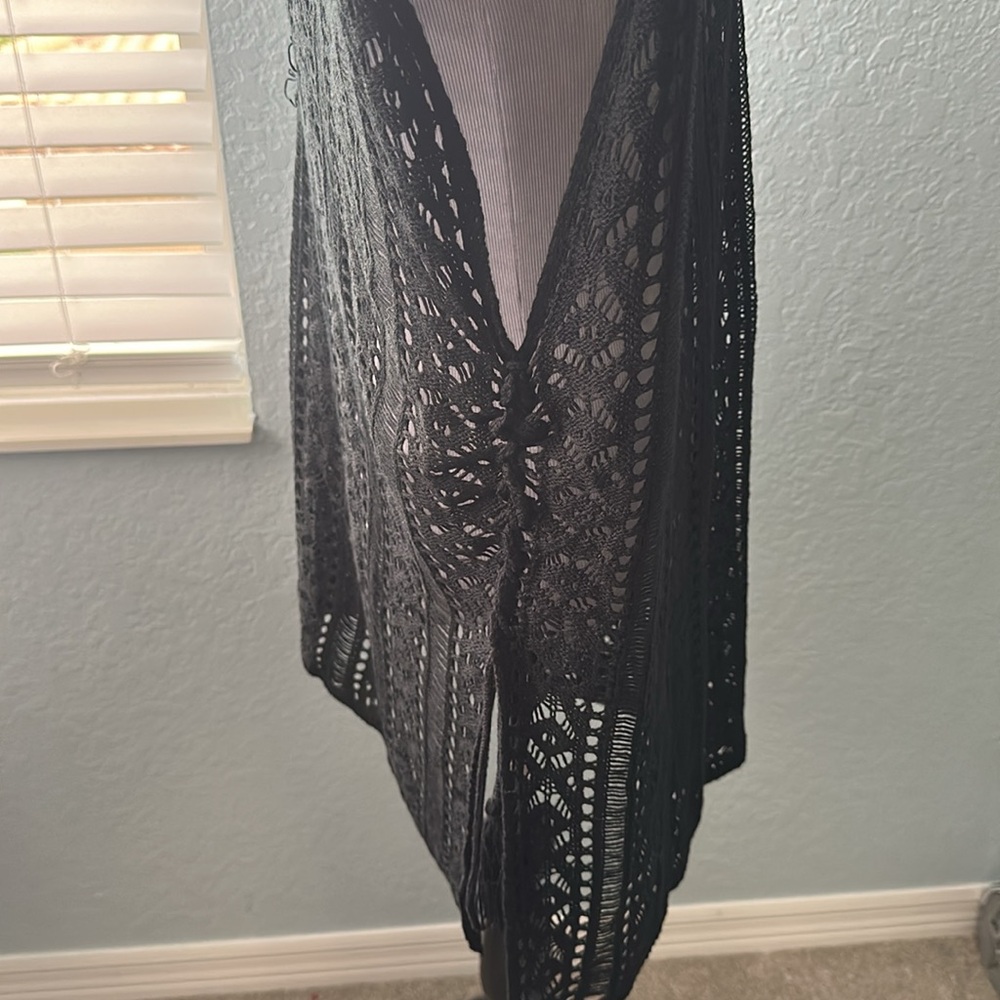 Women’s One size fits all bathing suit, crochet cover-up - Picture 2 of 4